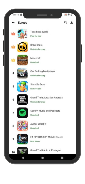 User-Friendly Interface and Fast Downloads